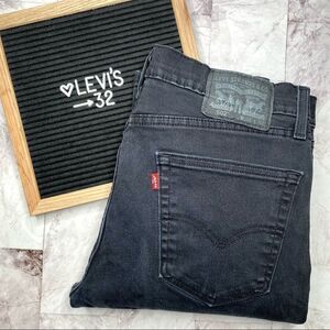 LEVI’S Black Mid-Rise Skinny Denim Jeans - Size 32